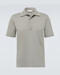 Lanvin Polohemd aus Baumwoll-Pique Grau