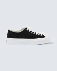 Givenchy Sneakers City aus Veloursleder und Canvas Schwarz