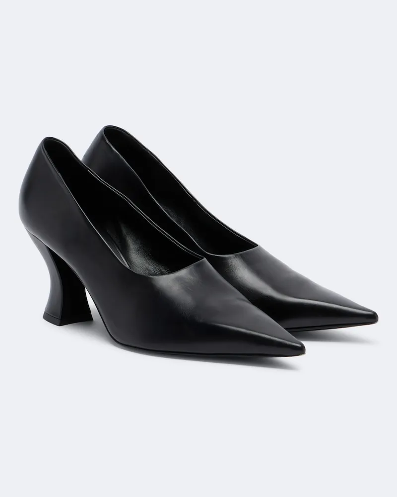 KHAITE Pumps Colleen aus Leder Schwarz