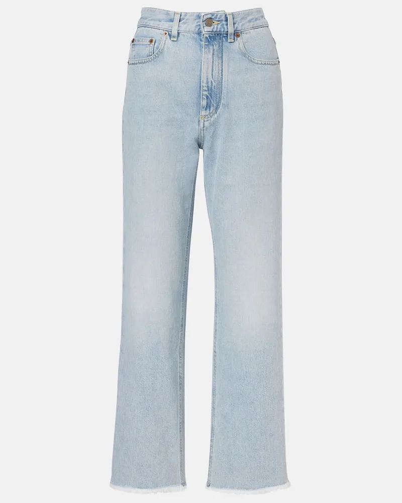 Valentino Garavani Mid-Rise Flared Jeans Blau