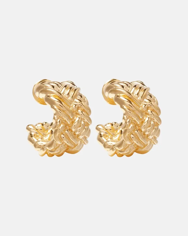 Bottega Veneta Ohrringe Intreccio Large, 18kt vergoldet Gold