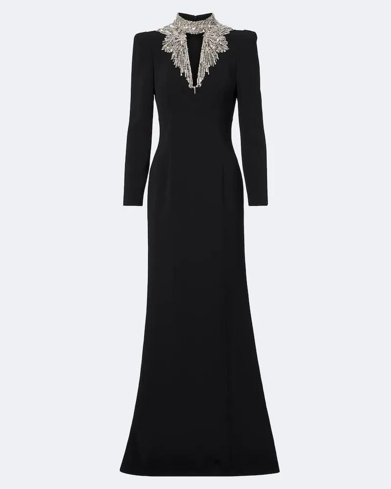 Jenny Packham Verzierte Robe Chama Schwarz