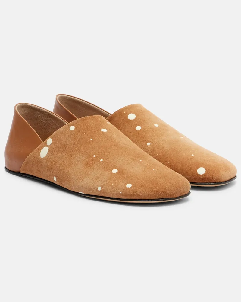 J.W.Anderson Slip-Ons Babouche M aus Veloursleder Beige
