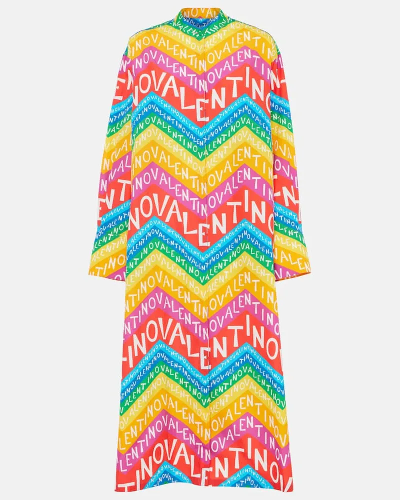 Valentino Garavani Hemdblusenkleid Valentino Chevron 24 Multicolor