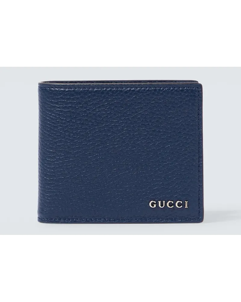 Gucci Portemonnaie aus Leder Schwarz