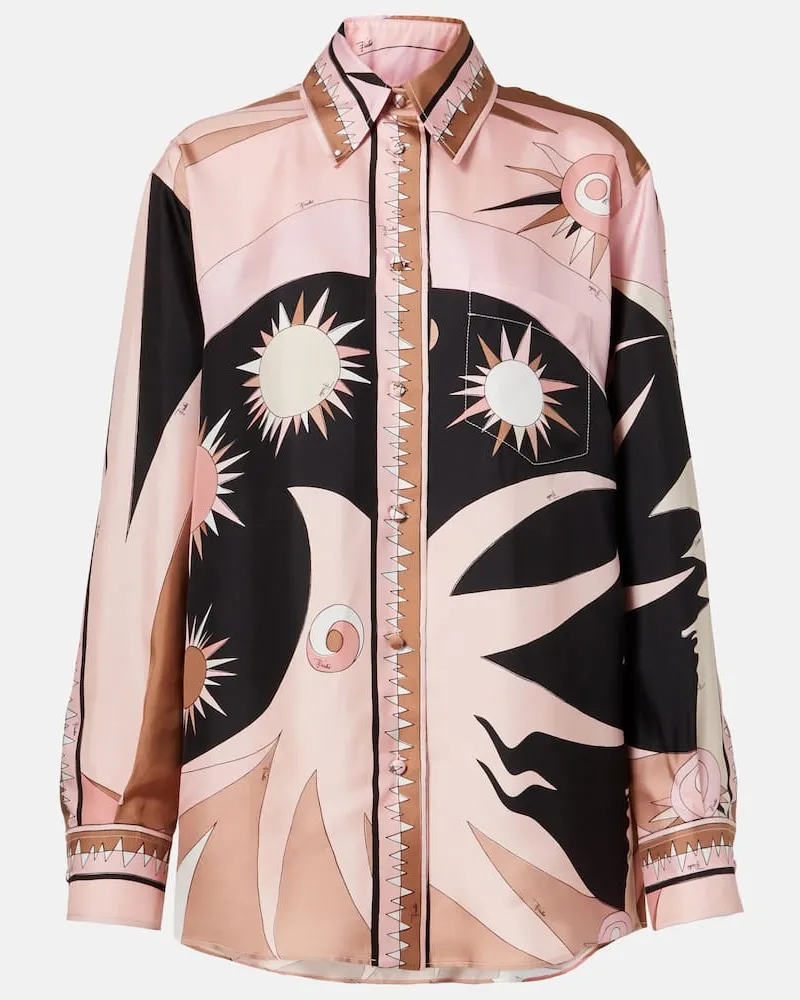 Emilio Pucci Hemd Stella aus Seide Multicolor