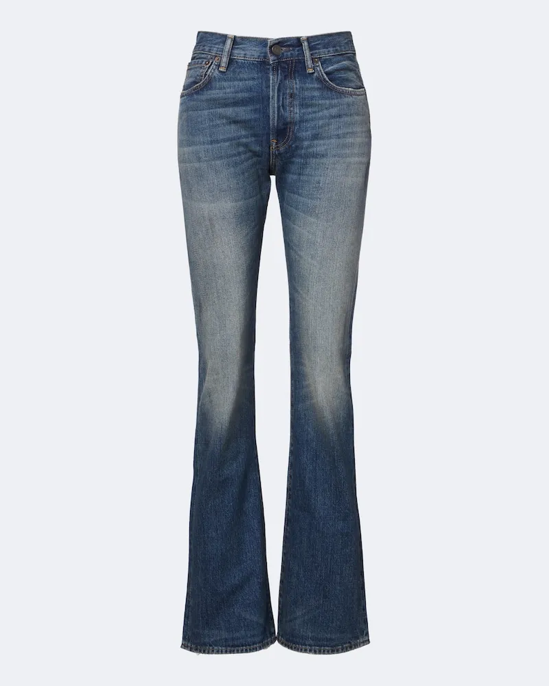 Acne Studios Verwaschene Bootcut-Jeans 2009F Blau