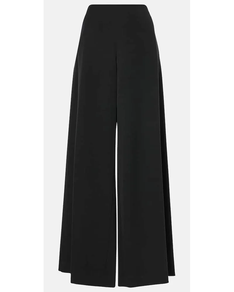 The Row Weite Hose Dela aus Wolle Schwarz