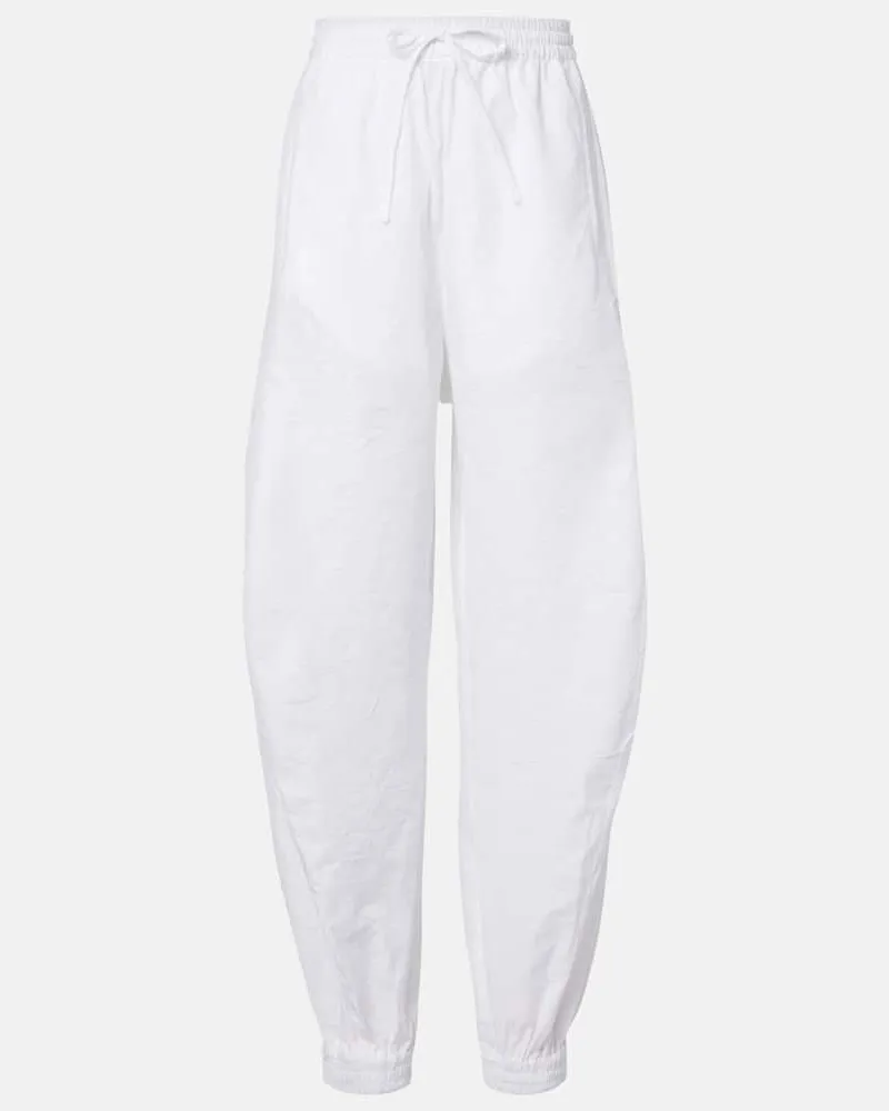 Róhe Róhe Barrel-Hose aus einem Baumwollgemisch Weiß