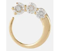 Einzelner Ohrring Aria Earwrap aus 18kt Gelbgold mit Diamanten