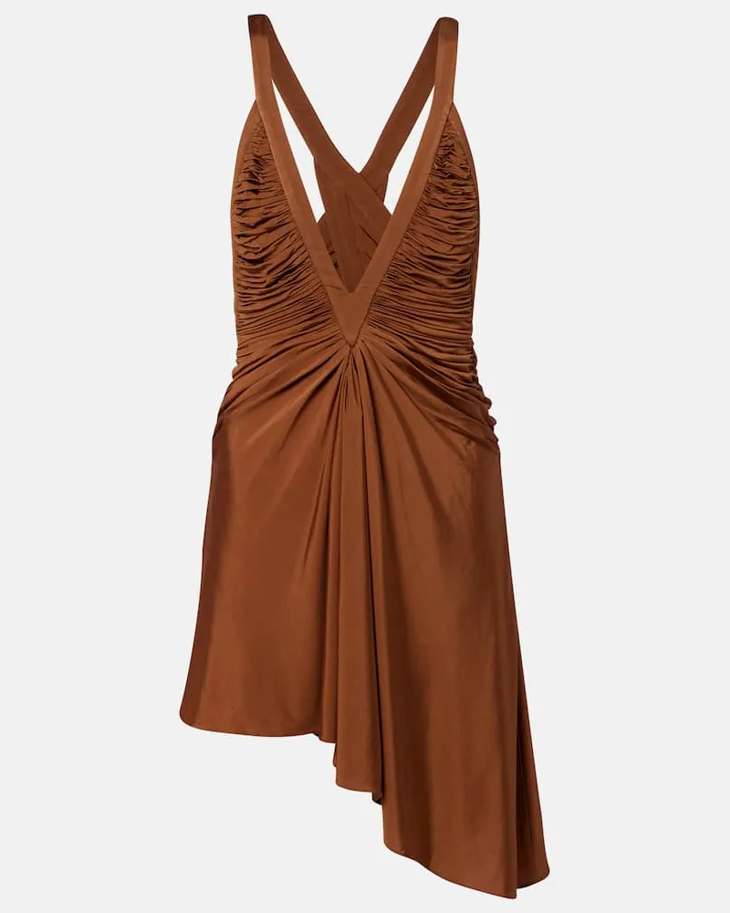 Christopher Esber Minikleid aus Jersey Braun
