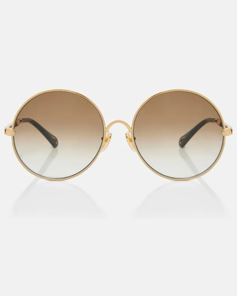 Chloé Chloé Runde Sonnenbrille Aly Gold