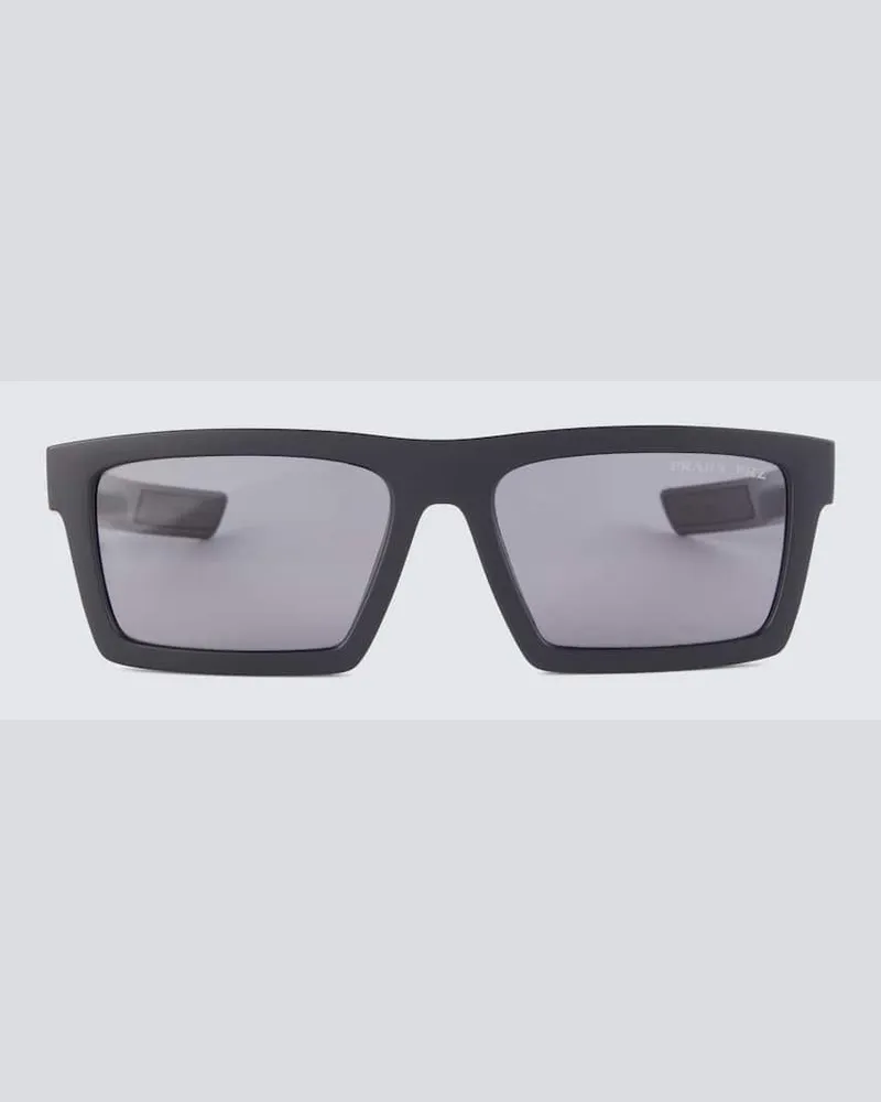 Prada Eckige Sonnenbrille Schwarz
