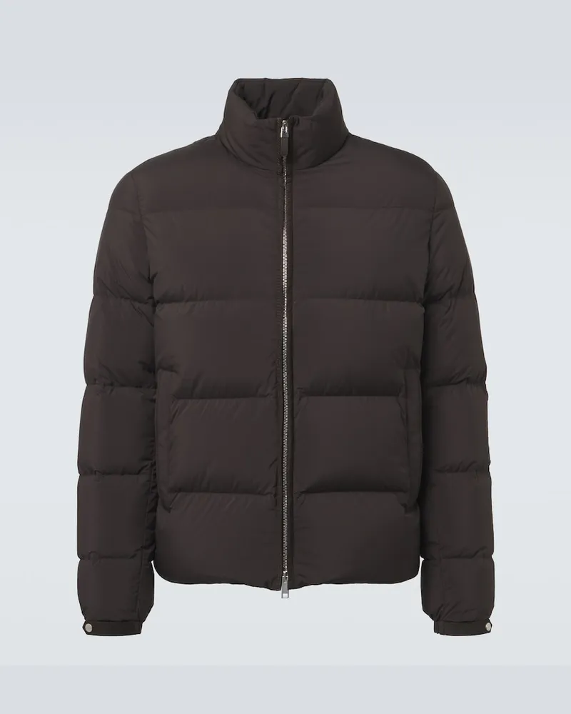 Ermenegildo Zegna Wattierte Jacke Braun