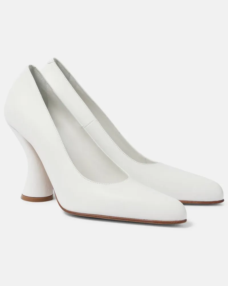 Dries van Noten Bridal Pumps 95 aus Leder Weiß