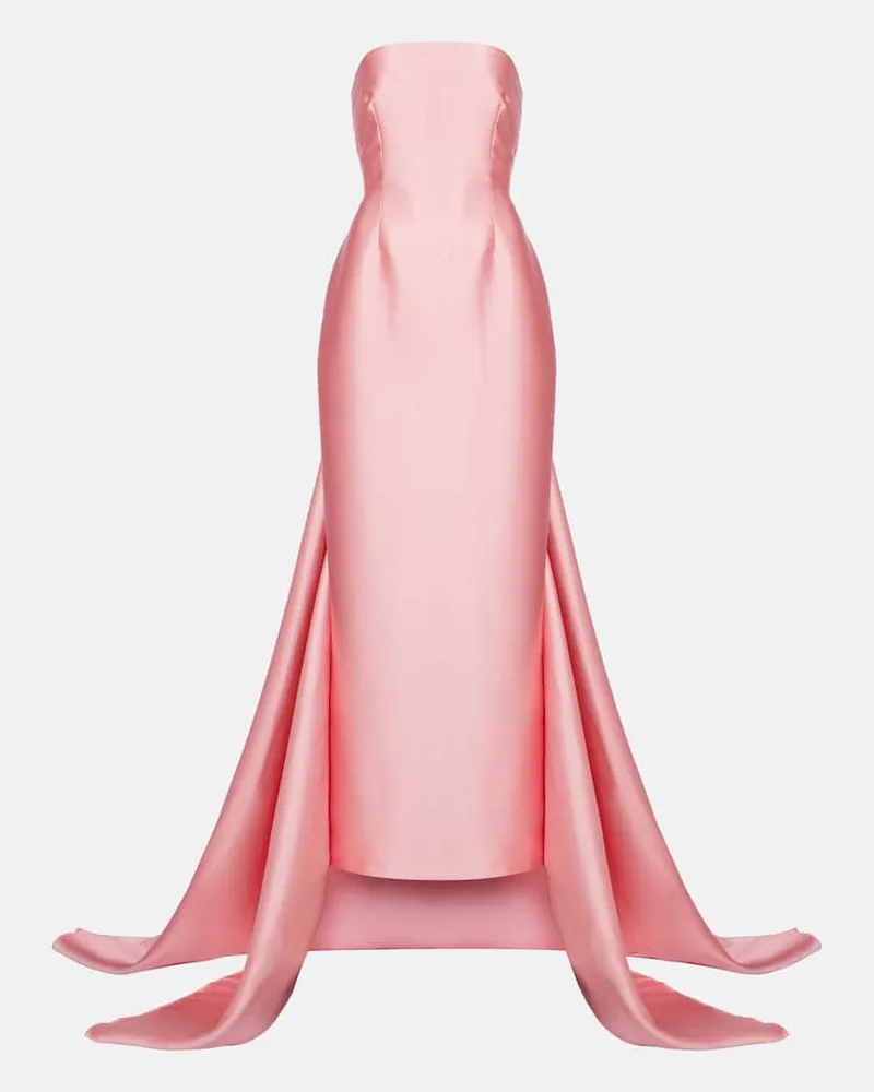 Solace London Robe Imani aus Twill Rosa