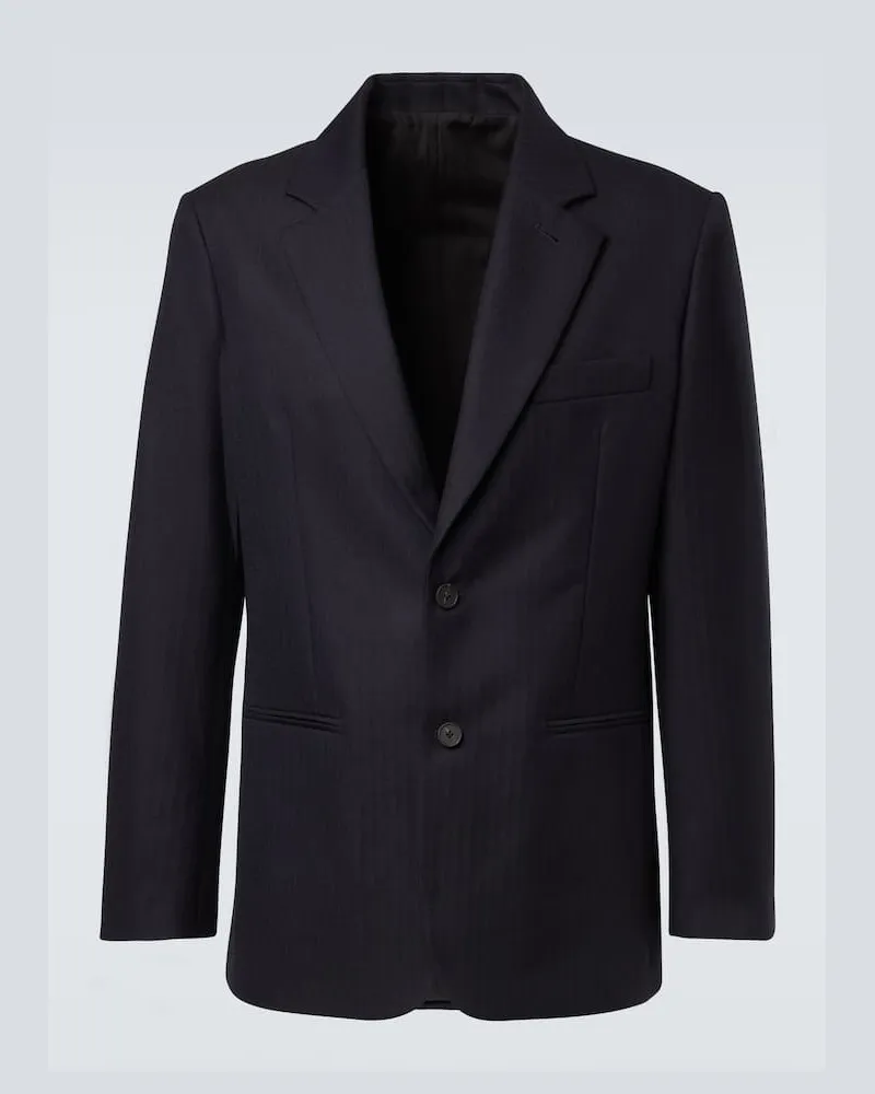 Studio Nicholson X Aaron Levine Blazer Burlington aus Wolle Blau