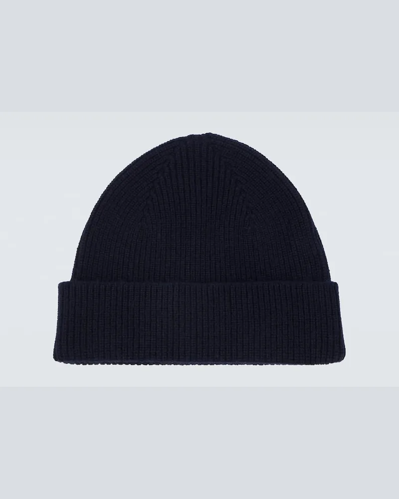 Ermenegildo Zegna Mütze aus Kaschmir Blau