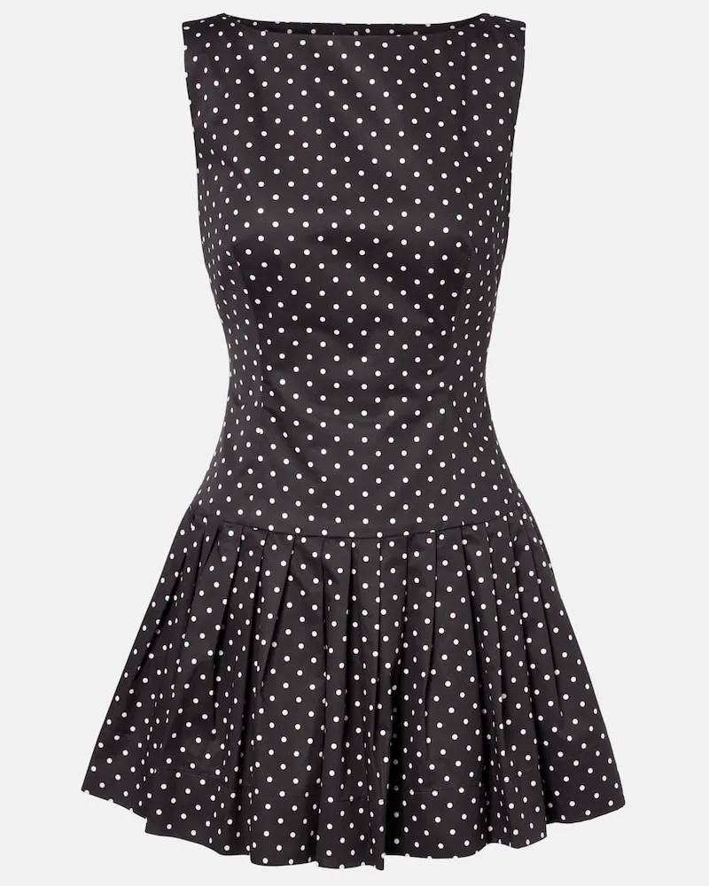 SAME Minikleid aus Baumwollpopeline Schwarz