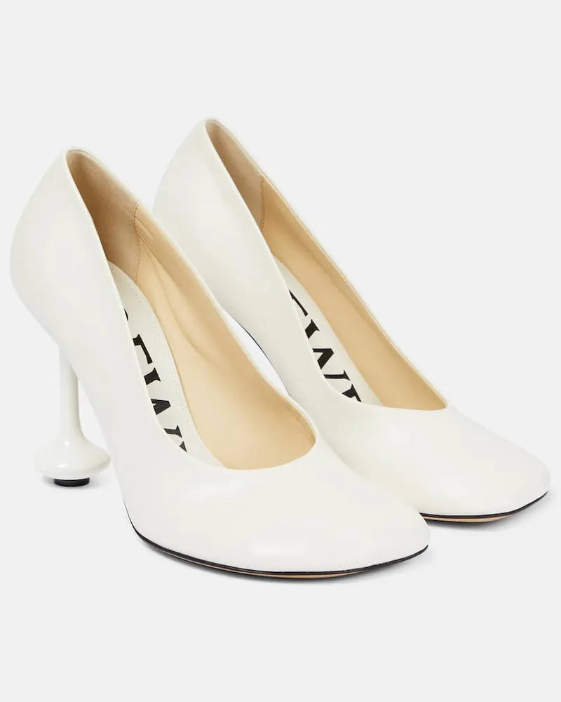 Loewe Pumps Toy aus Leder Weiã