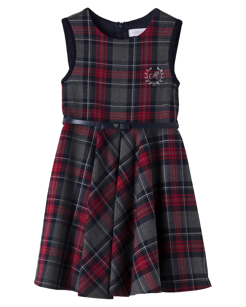 Monnalisa Kleid mit Kristallen Multicolor