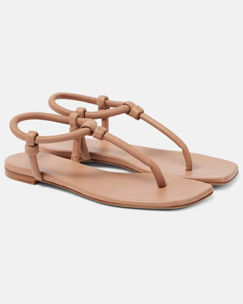 Gianvito Rossi Sandalen Juno aus Leder Beige