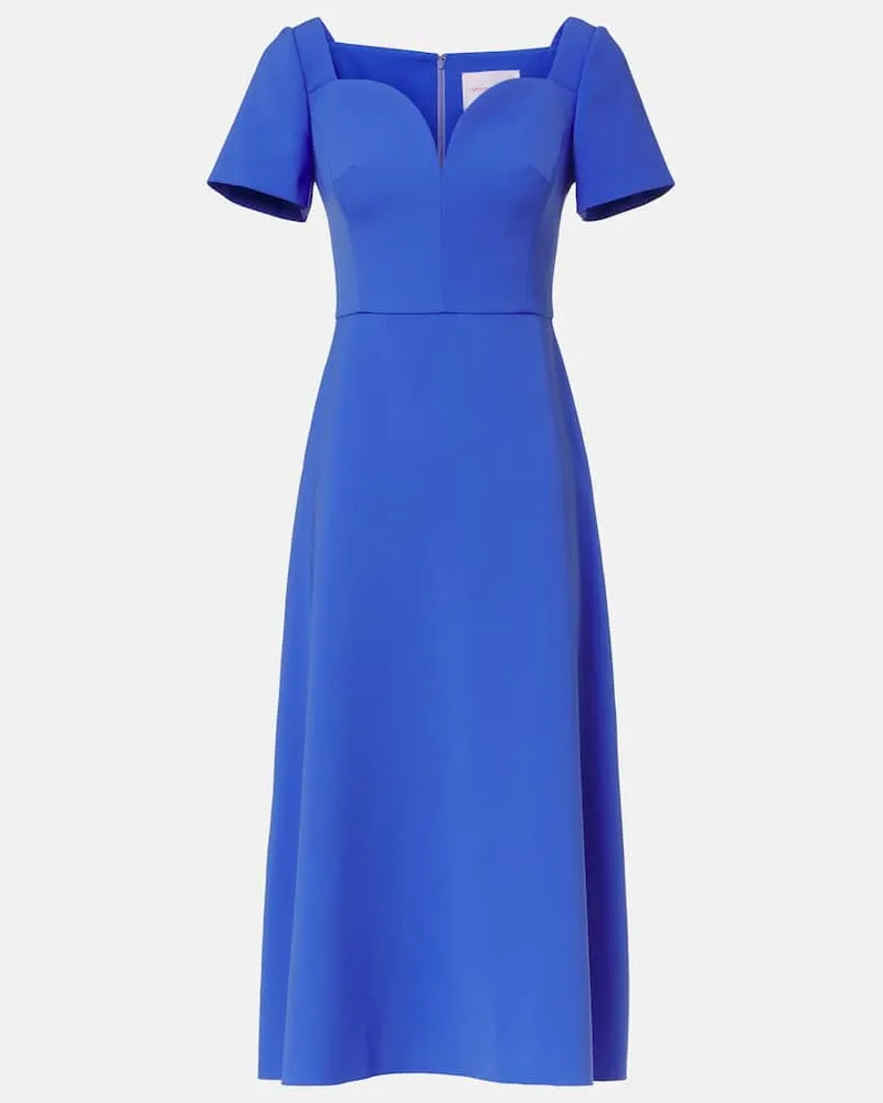 Carolina Herrera New York Off-Shoulder-Midikleid Violett