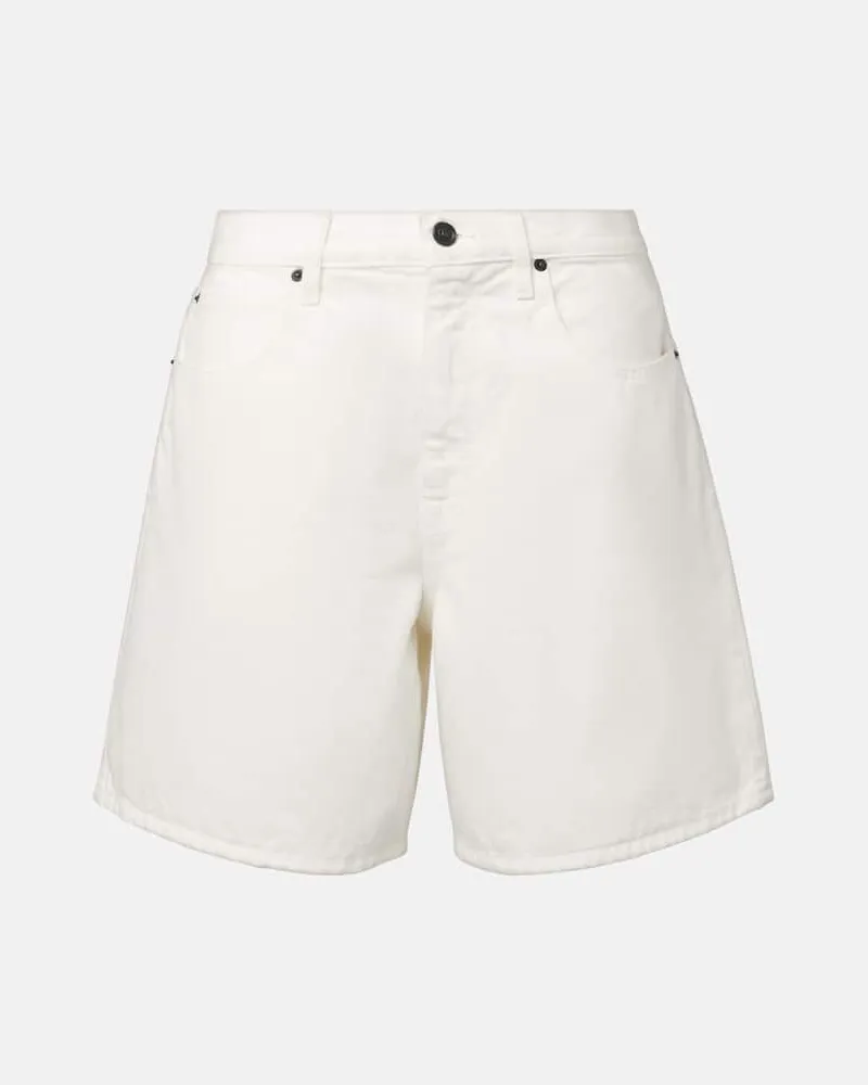 SLVRLAKE Jeansshorts Square Weiß