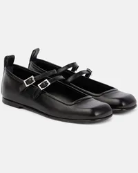 NODALETO Ballerinas Bulla Rina aus Leder Schwarz