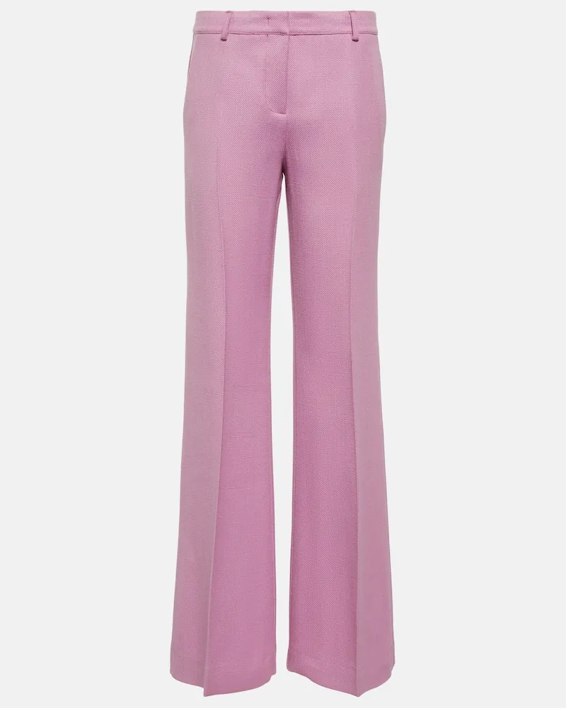 Etro Hose aus einem Wollgemisch Rosa