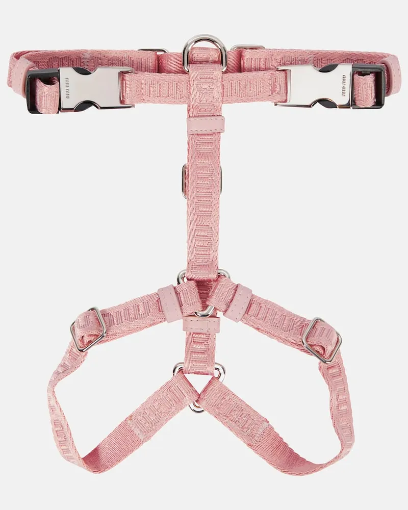 Miu Miu Geschirr für Hunde Rosa