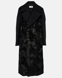 Maison Margiela Mantel aus einem Wollgemisch Schwarz