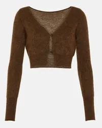 Jacquemus Cardigan Le Alzou mit Mohair Braun