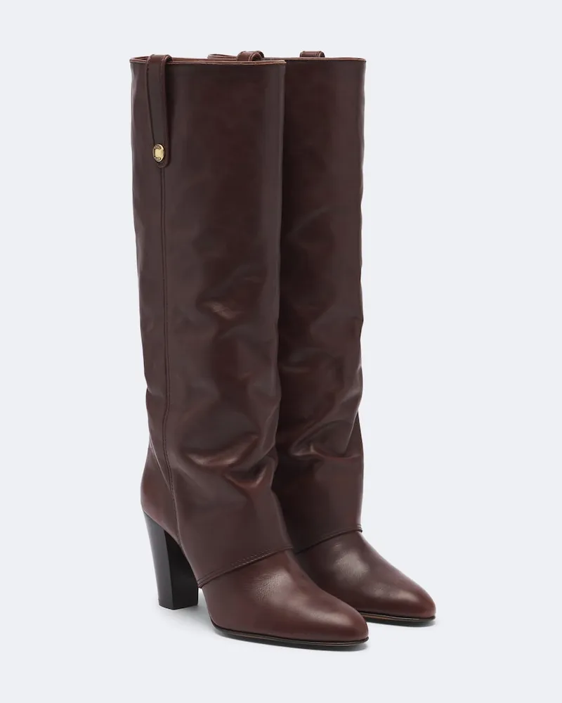 Chloé Chloé Stiefel Anouk aus Leder Braun