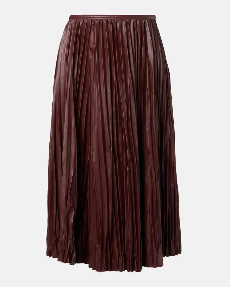 Proenza Schouler Midirock Rosalyn aus Lederimitat Burgund