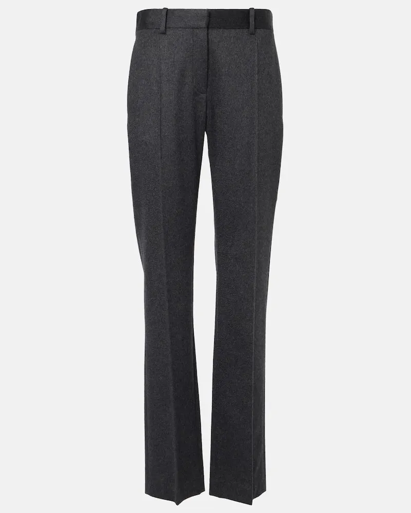The Row Gerade Hose Selvie aus Kaschmir Grau