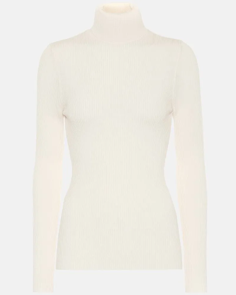 Wolford Rollkragenpullover aus Wolle Weiß