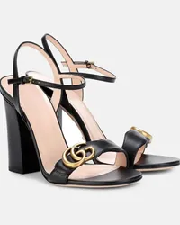 Gucci Sandalen aus Leder Schwarz