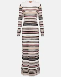 Missoni Maxikleid aus Haekelstrick Multicolor