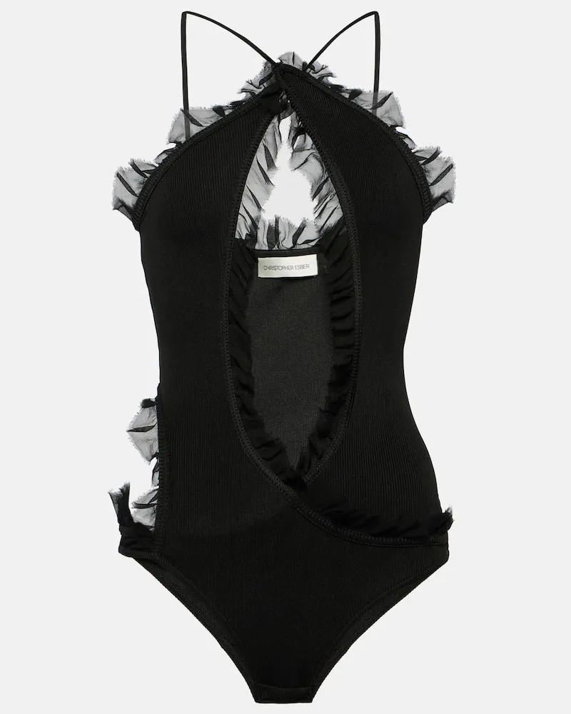 Christopher Esber Body Carina mit Georgette Schwarz