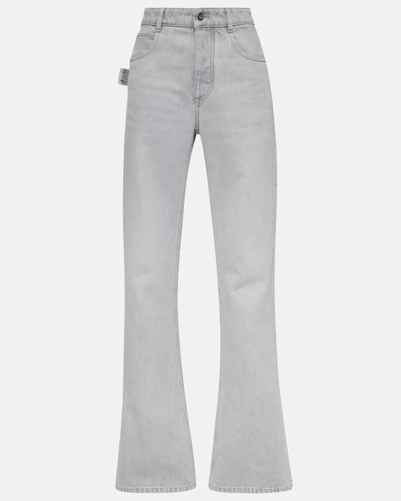 Bottega Veneta High-Rise Flared Jeans Grau