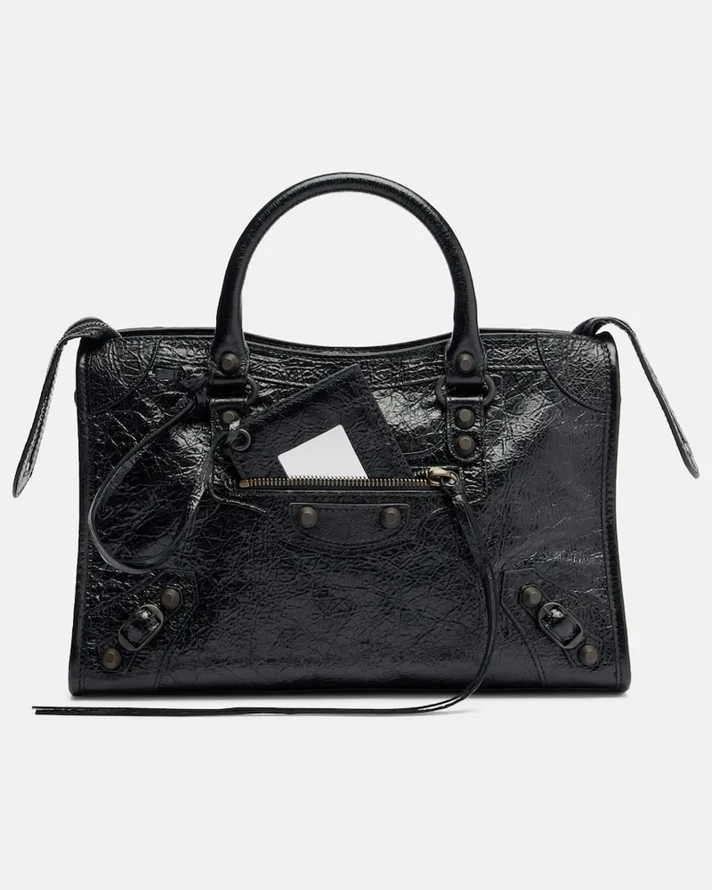Balenciaga Tote Bag Le City Small aus Leder Schwarz