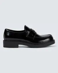 Prada Loafers aus Leder Schwarz