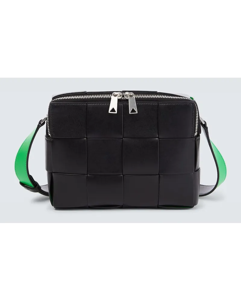 Bottega Veneta Messenger Bag Cassette Camera Schwarz