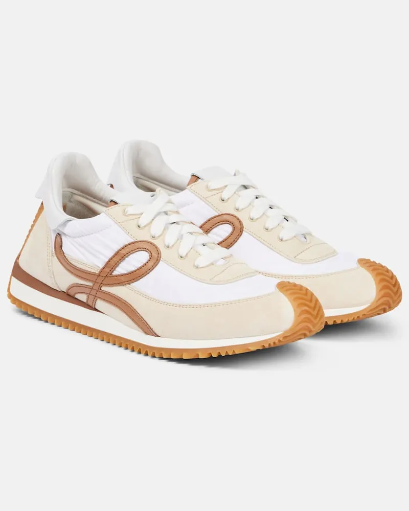 Loewe Sneakers Flow Runner 2.0 mit Veloursleder Beige