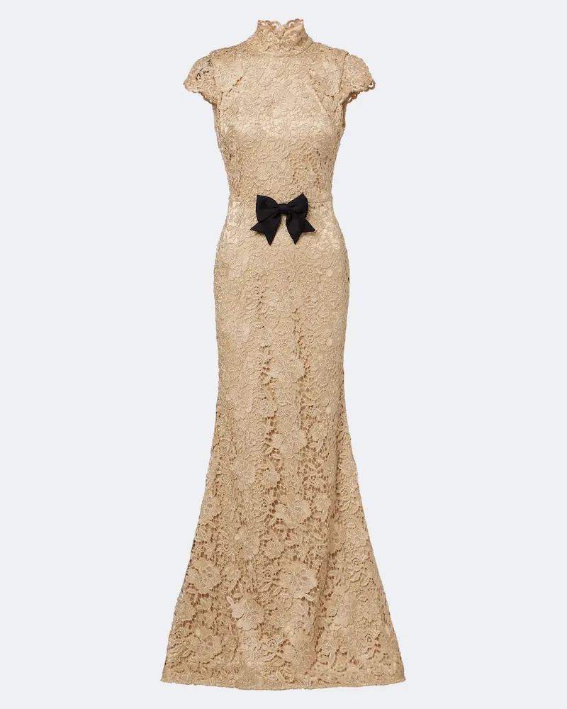 Rebecca Vallance Robe Nottingham aus Guipure-Spitze Gold
