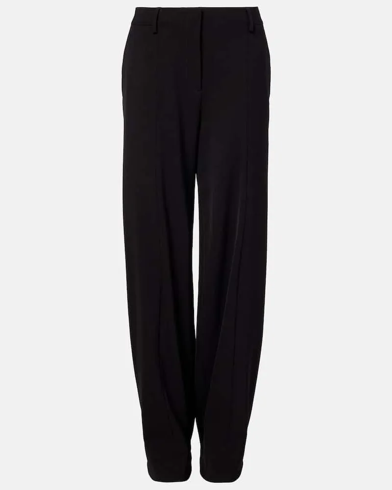 Jean Paul Gaultier Gerade Mid-Rise-Hose Schwarz