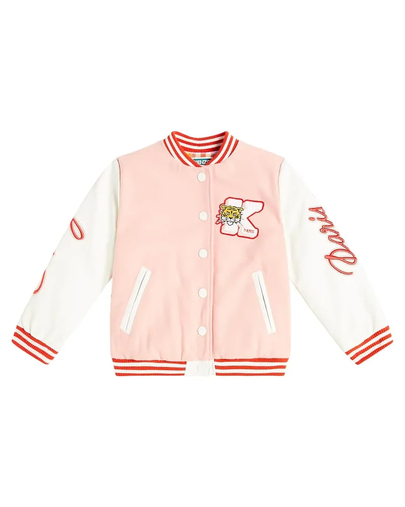 Kenzo Bestickte Collegejacke Multicolor