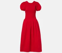 Midikleid aus Popeline