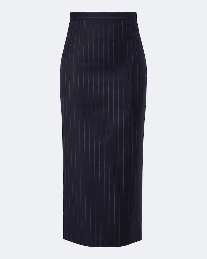 Givenchy Bleistiftrock aus Wolle Blau